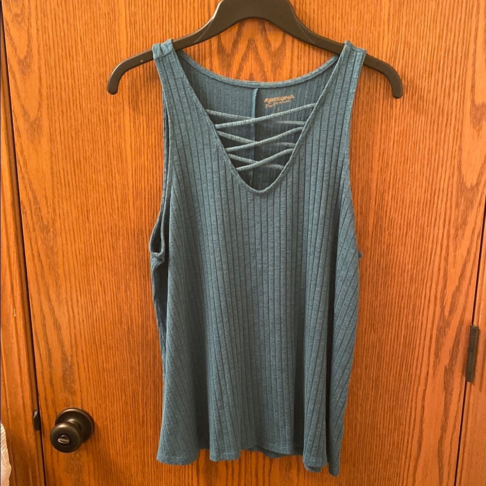 Blue Sleeveless Top